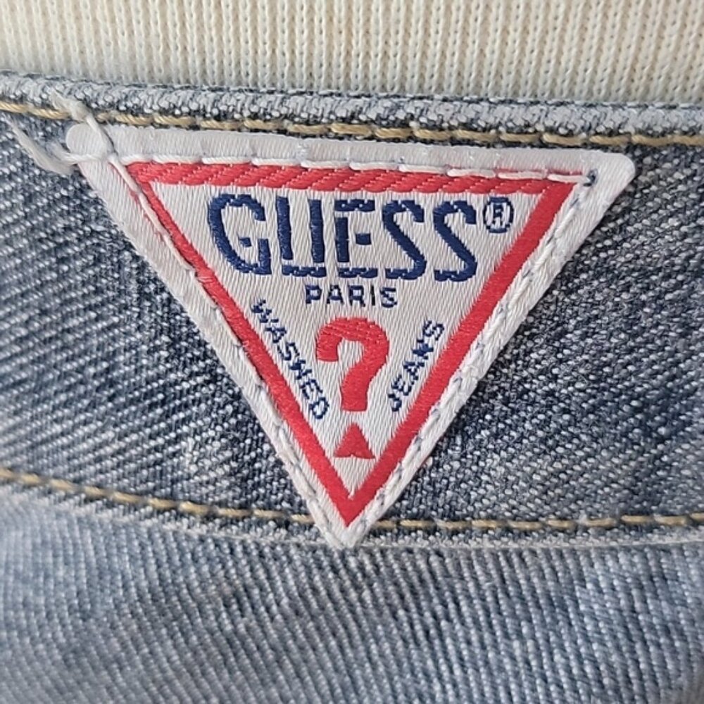 GUESS | GEORGES MARCIANO 80s RARE High Rise Snap Closure Patch Pocket Taper Jean - Picture 6 of 15